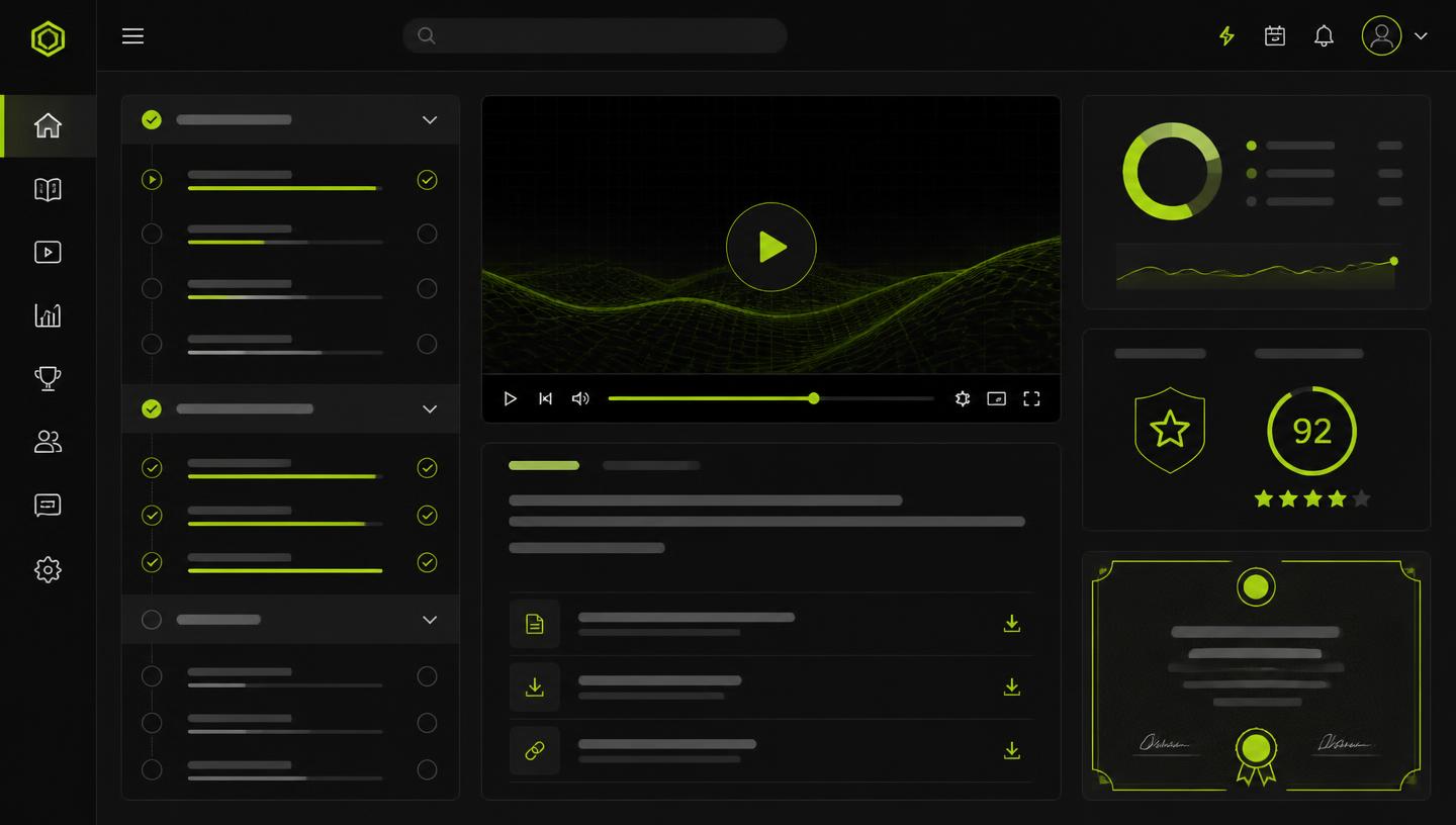 Training & Learning Platforms — Education interface built by Kinect Smart Tech