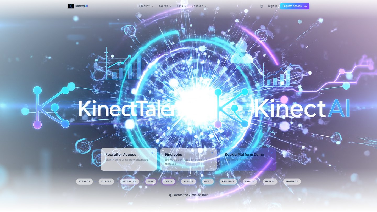 KinectTalent — Recruitment interface built by Kinect Smart Tech